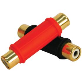 DB Link BF103 Plastic-Grip Gold Barrel Connectors, 2 pk (Female/Female)