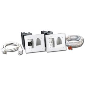 DataComm Electronics 50-3323-WH-KIT Recessed Pro-Power Kit