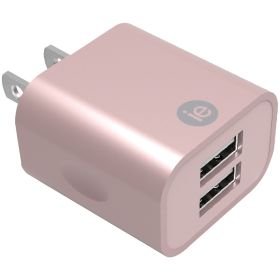iEssentials IEN-AC22A-RGLD 2.4-Amp Dual USB Wall Charger (Rose Gold)