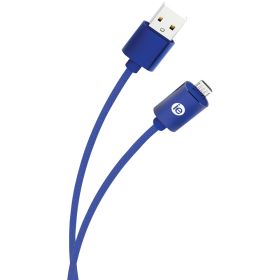 iEssentials IEN-BC6M-BL Charge & Sync Braided Micro USB to USB Cable, 6ft (Blue)