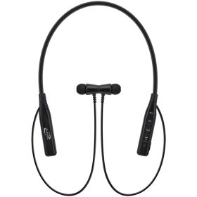 iLive IAEB109B Bluetooth In-Ear Earbuds with Microphone and Bendable Neck (Black)