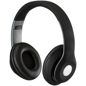 iLive IAHB48MB Bluetooth Over-the-Ear Headphones with Microphone (Matte Black)