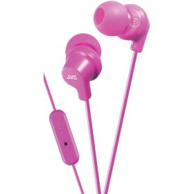 JVC HAFR15P In-Ear Headphones with Microphone (Pink)