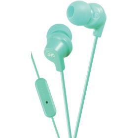 JVC HAFR15Z In-Ear Headphones with Microphone (Teal)