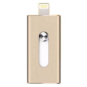 16GB Double Plug PC USB Flash Drive Dual-Purpose Memory Stick Golden