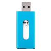 16GB Double Plug PC USB Flash Drive Dual-Purpose Memory Stick Bleu