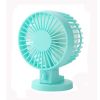 Mini USB Desktop Fan Electric Fan With 2 Speed Settings, Light Blue