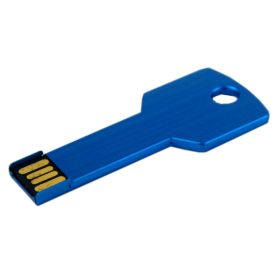 Waterproof Metal Key Shape USB Flash Drive 8 GB/ Data Storage  Blue