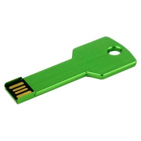 Waterproof Metal Key Shape USB Flash Drive 8 GB/ Data Storage  Green