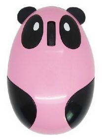 New 2.4 GHz Optical Mouse Lovely Creative Panda Computer Mice PINK