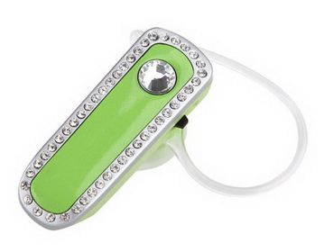 Mini 3.0 Bluetooth Headset Women Specialized Diamond Bluetooth Headset GREEN