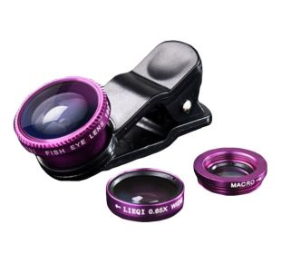 Universal External Effects Of Mobile Phone Accessories Camera--Clip Purple