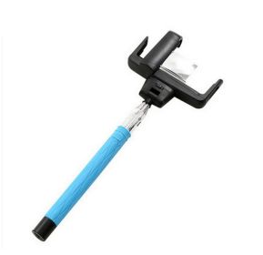 Bluetooth Handheld Remote Control Handset Self-Pole After The Lens--Blue