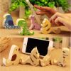 5 Pieces Creative Wooden Phone Holder Universal Cell Phone Holder
