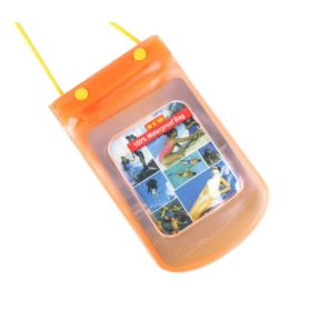 Touch-Screen Waterproof Cover Underwater Camera Universal Swim Spa Orange