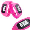 Pedometer for Walking Step Counter Sports Watches Fitness Trackers Rose Red
