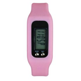 Pedometer for Walking Step Counter Sports Watches Fitness Trackers Fit Band Pink