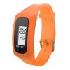 Pedometer for Walking Step Counter Sports Watches Fitness Trackers Band Orange