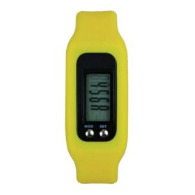 Pedometer for Walking Step Counter Sports Watches Fitness Trackers Band Yellow