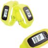 Pedometer for Walking Step Counter Sports Watches Fitness Trackers Band Yellow