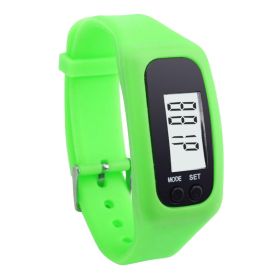 Pedometer for Walking Step Counter Sports Watches Fitness Trackers Band Green