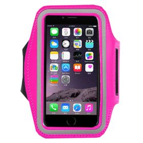 Running Sports Armband Case cover for Cell-Phone with 4.9-6 Inch Screen,Rose Red