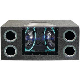 Pyramid Car Audio BNPS102 Dual Bandpass System with Neon Accent Lighting (10", 1,000 Watts)