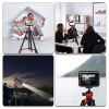 Zomei T60 Portable Tripod with Phone Clip and Bluetooth Remote Control Black Red--YS