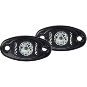 RIGID Industries A-Series Black High Power LED Light - Pair - Cool White