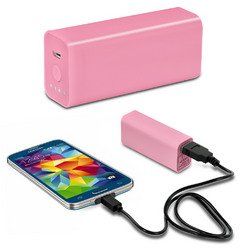 POWEROCKS Stone 3000mAh Universal Extended Battery, Pink