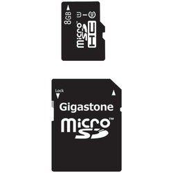 Gigastone Class 10 Uhs-1 Microsdhc Card &amp; Sd Adapter (8gb)