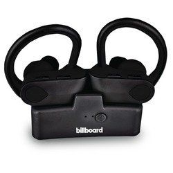 Billboard True Wireless Earhook Earbuds With Charging Case